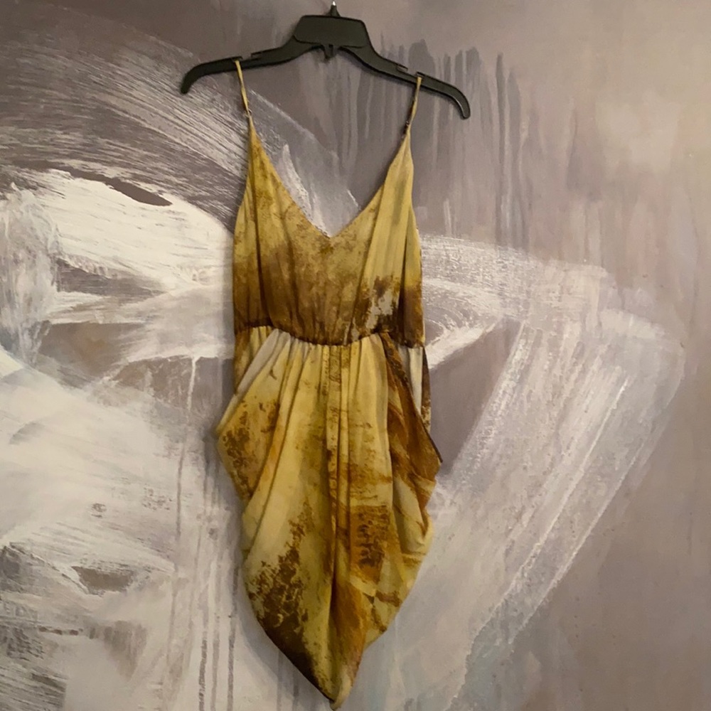 Camilla and Marc Dress | Gold | Tulip Skirt | Size XS